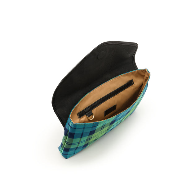 Plaid Envelope Clutch